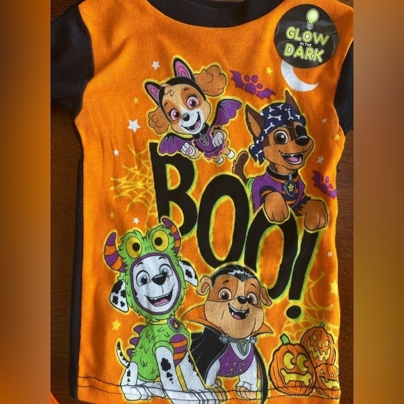 Halloween Paw Patrol Glow in the Dark pajamas - Picture 3 of 7